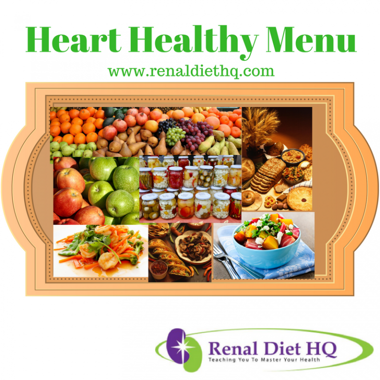 Heart Healthy Menu Healthy Diet Menus For You