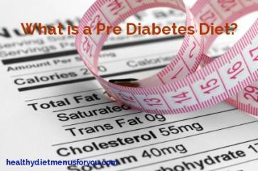 pre diabetes diet